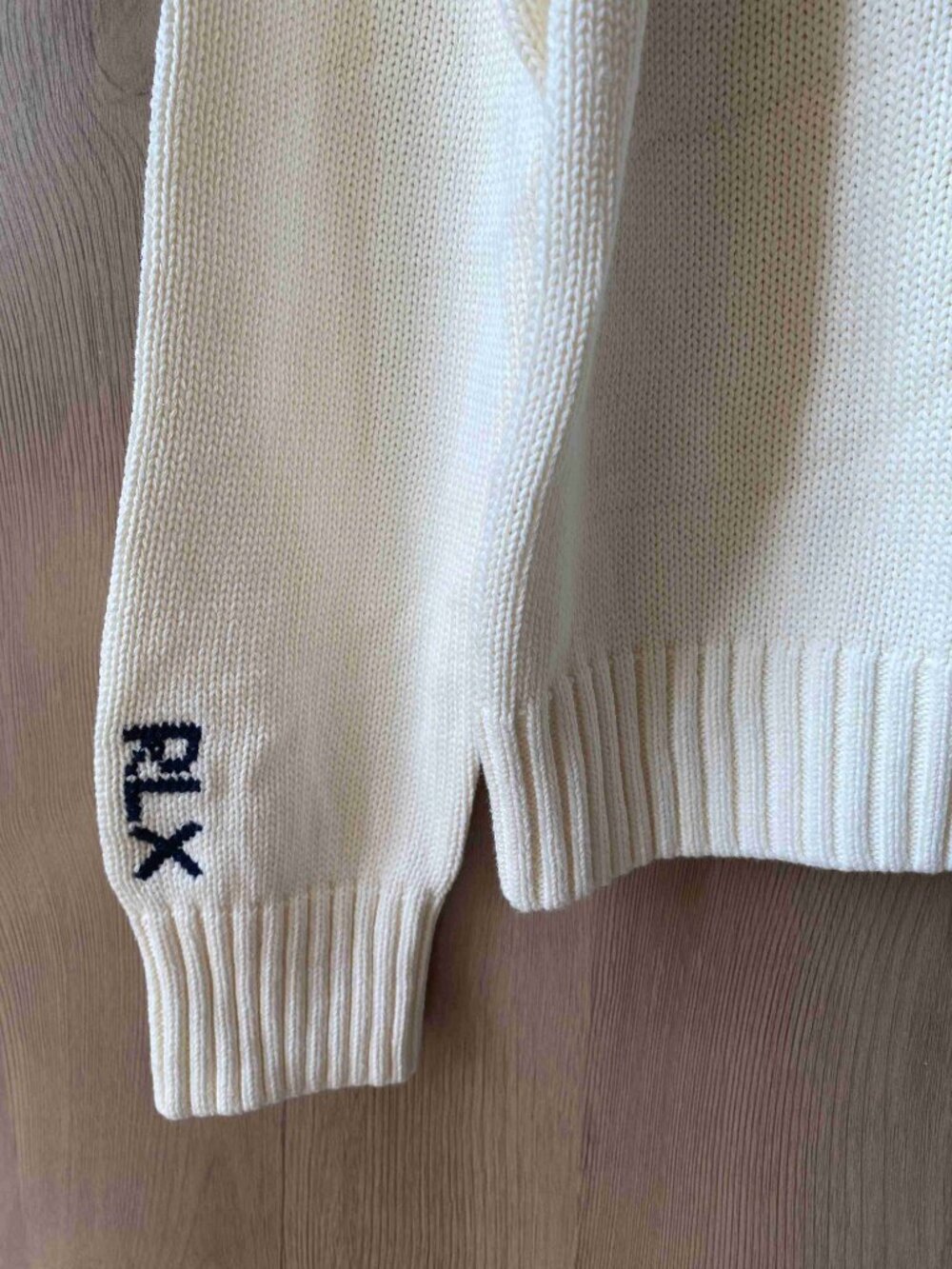 Polo Ralph Lauren Golf Bear Embroidered Cream Sweater - Picture 4 of 5